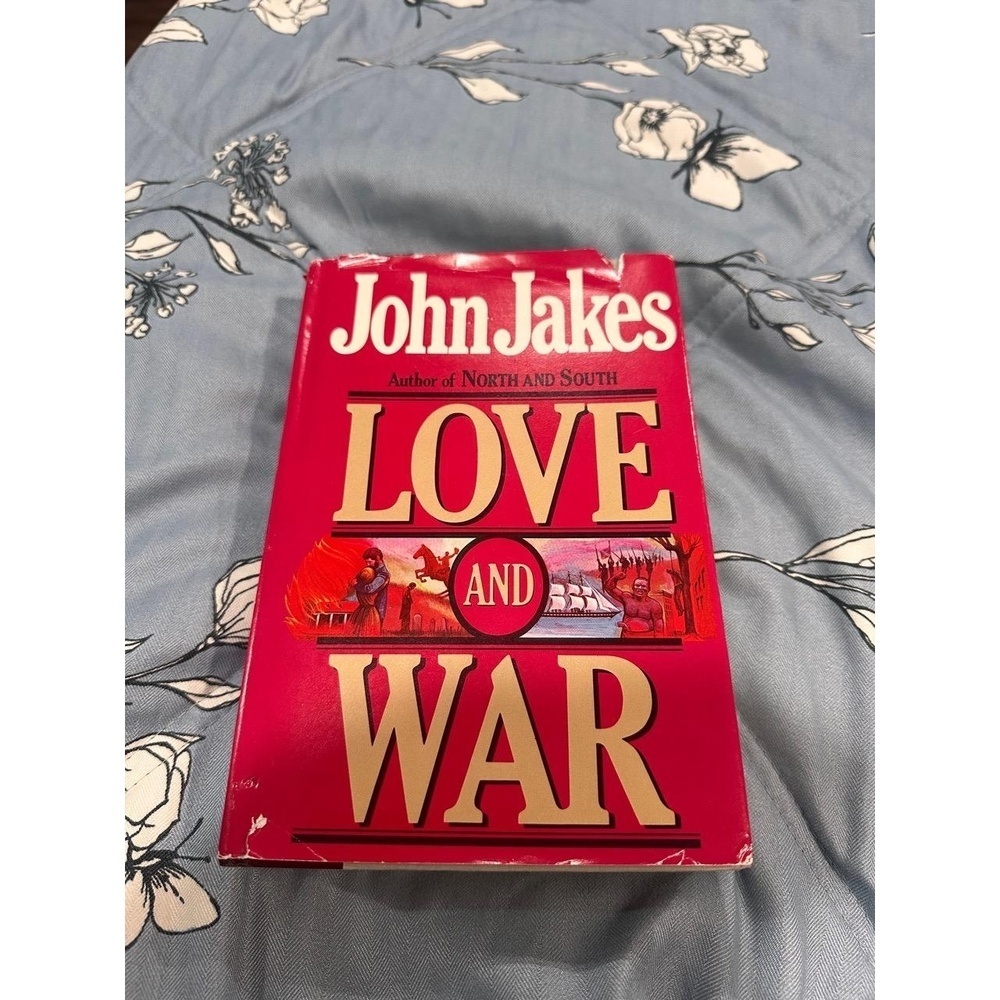 John Jakes Love And War Novel Historical Fiction Civil War Saga Red Hardcover